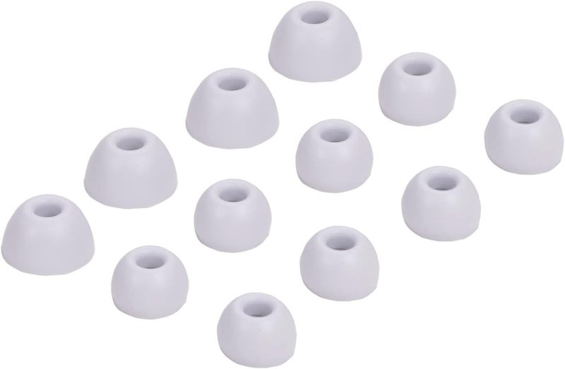 luakesa Replacement Silicone Tips Earbuds Buds Eartips Set for Beats Studio Buds Earphone Headphones,6 Pairs (White) - Image 1